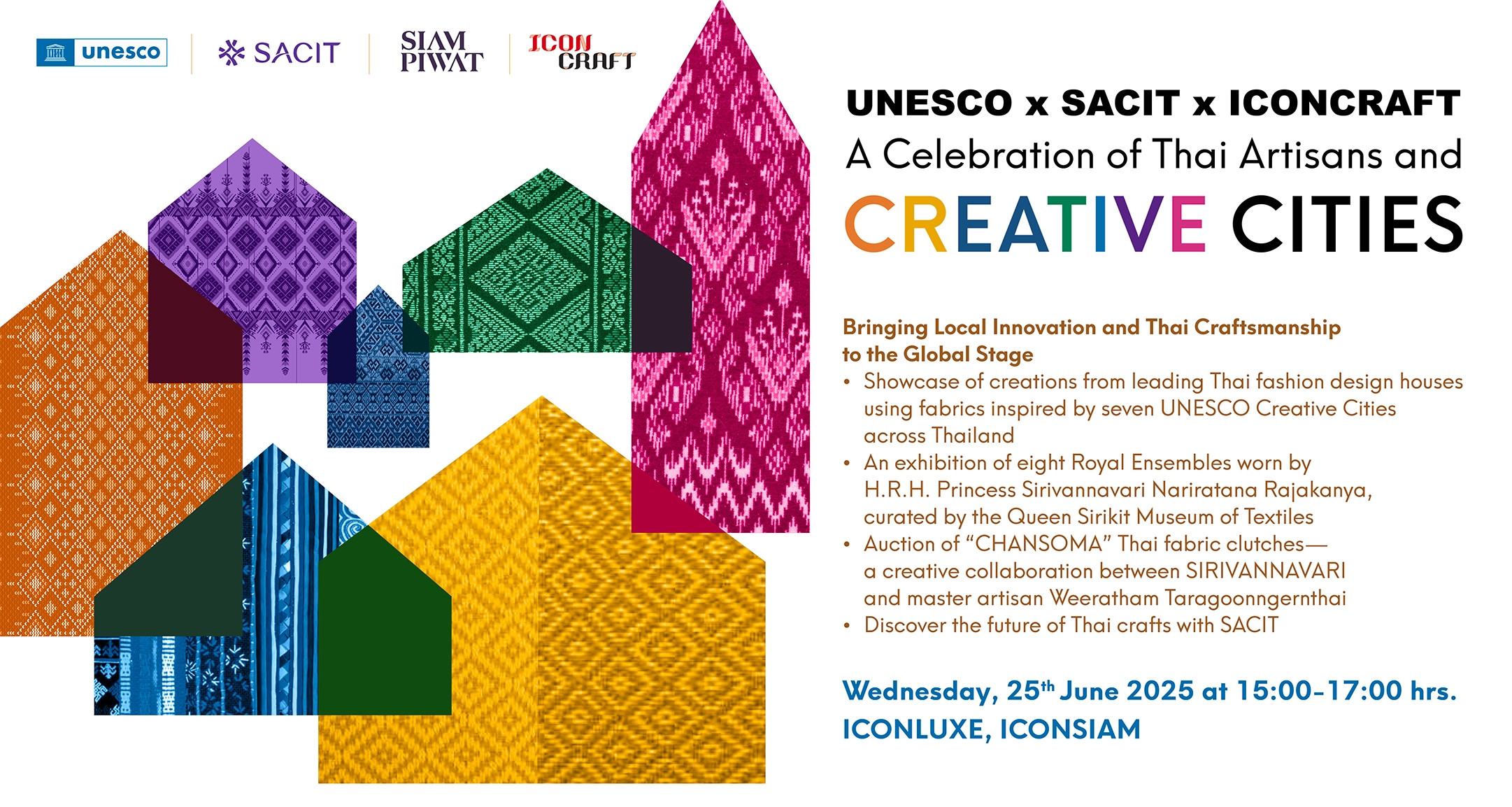 UNESCO and SACIT Join Hands with ICONCRAFT to Celebrate Thai Artisans and Thailand's Creative Cities Network