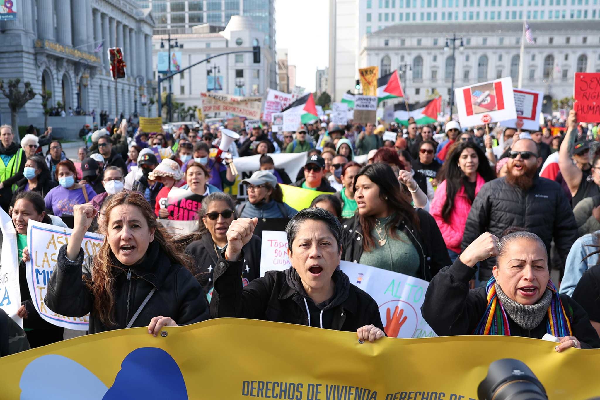 ‘It's our time to stand up': May Day rallies draw thousands to Oakland, S.F.