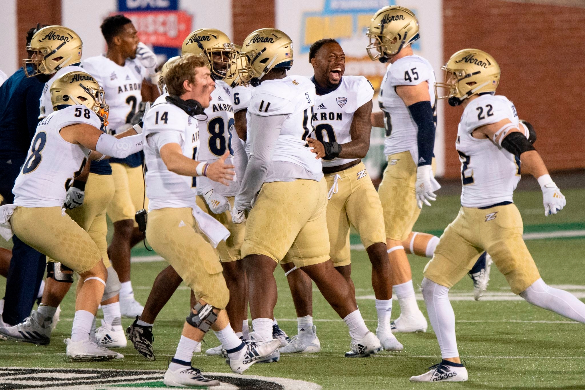 Akron football is ineligible for postseason play because of its low Academic Progress Rate score