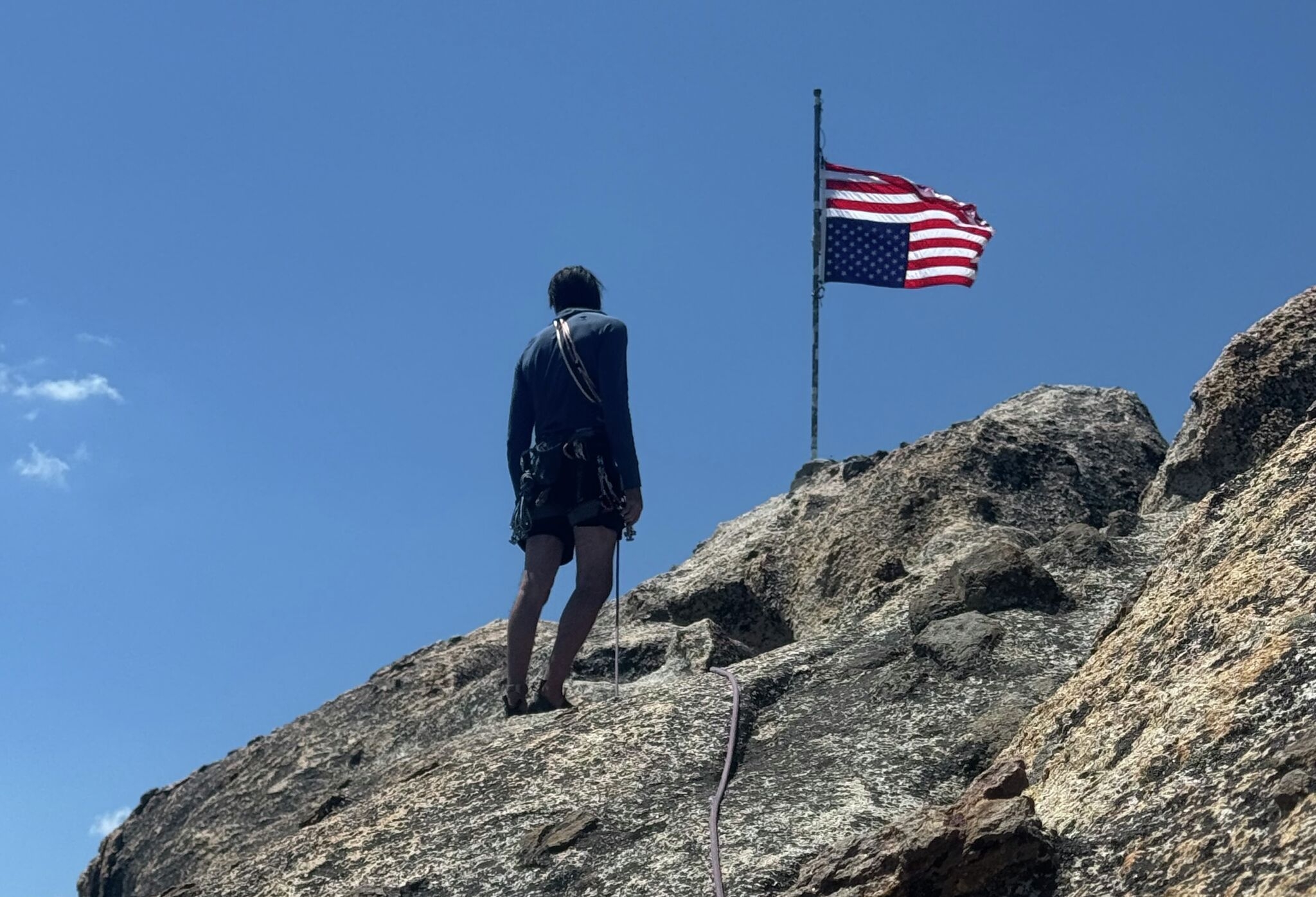 Climbers find upside-down American flag signaling ‘distress' on Tahoe summit