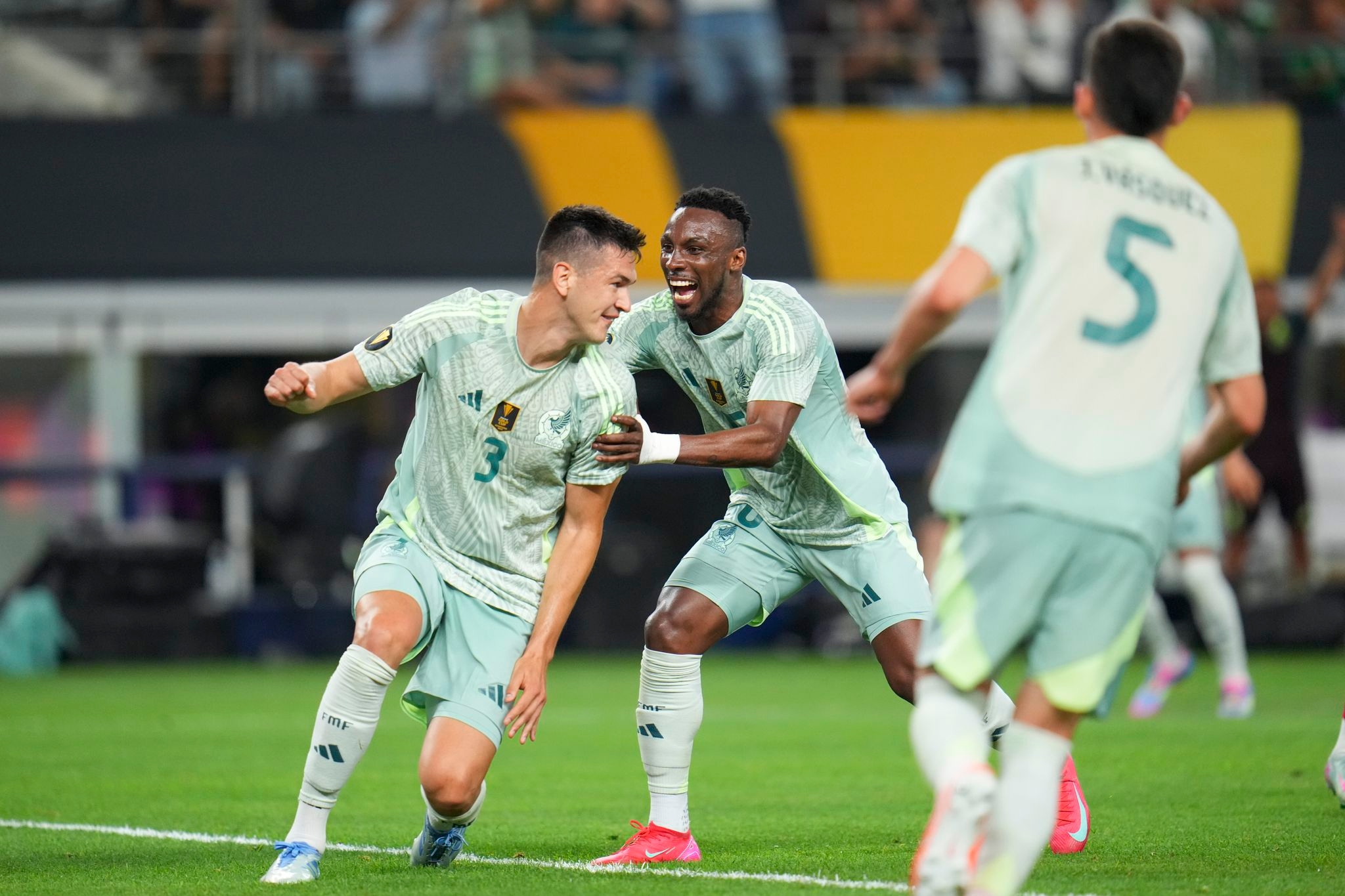 Cesar Montes scores twice, Mexico beats Suriname 2-0 to reach Gold Cup knockout round