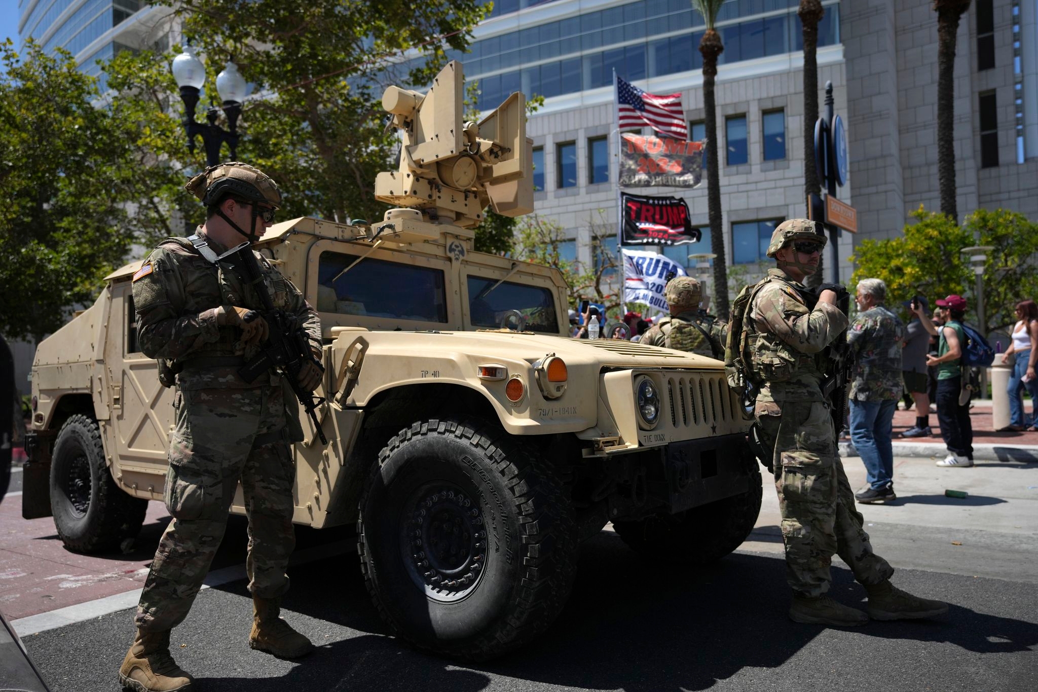 California argues in court against Trump's National Guard deployment