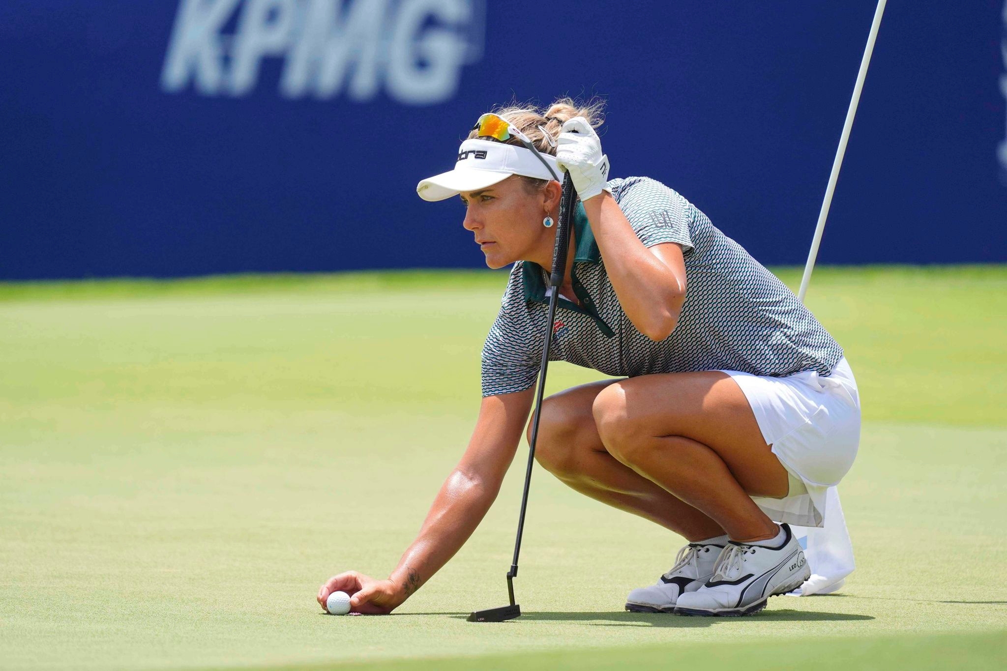 Lexi Thompson has a top and a shank to start windy third round at Women's PGA with triple bogey