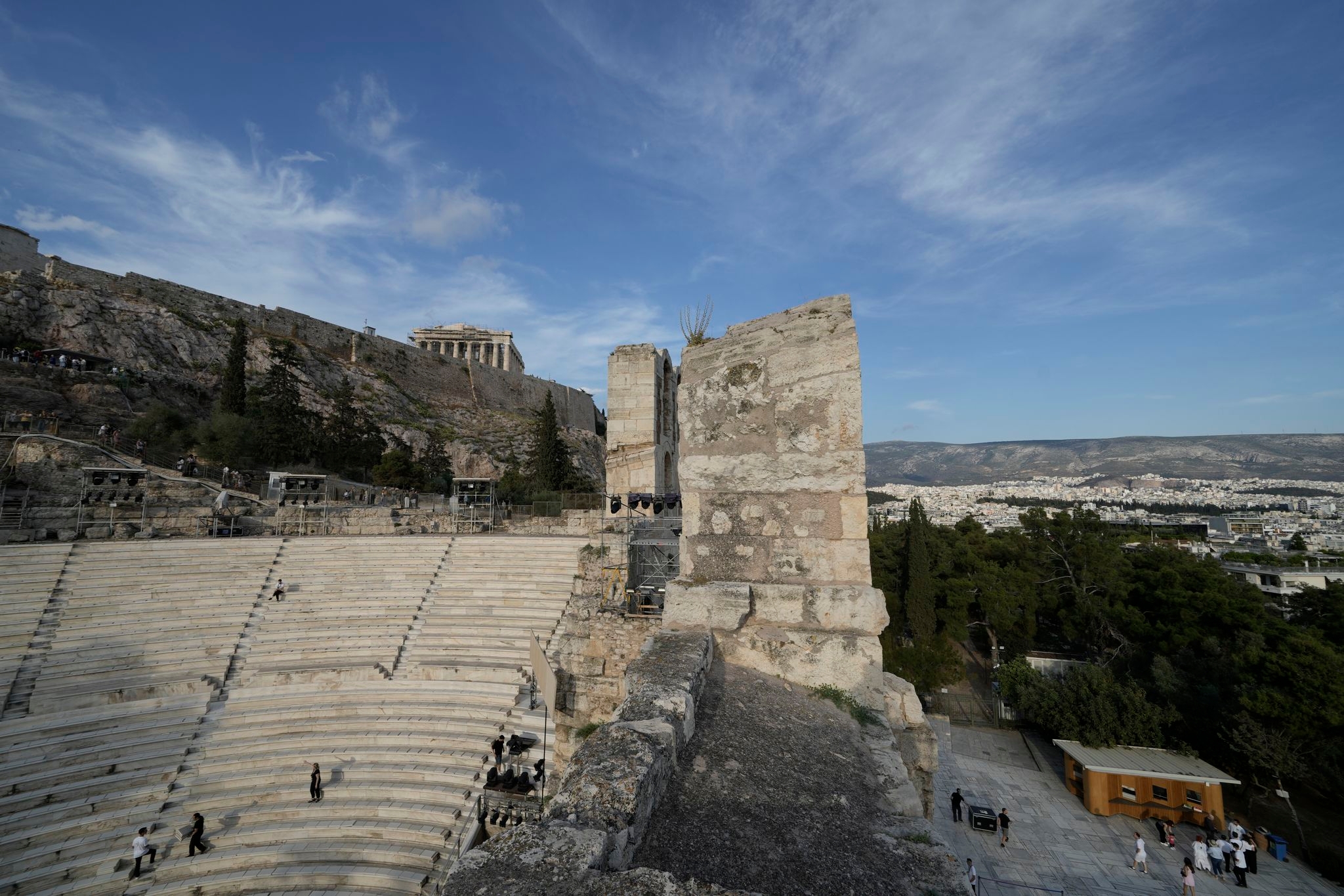 Photos of last season at Athens' Odeon of Herod Atticus theater before it closes for restoration