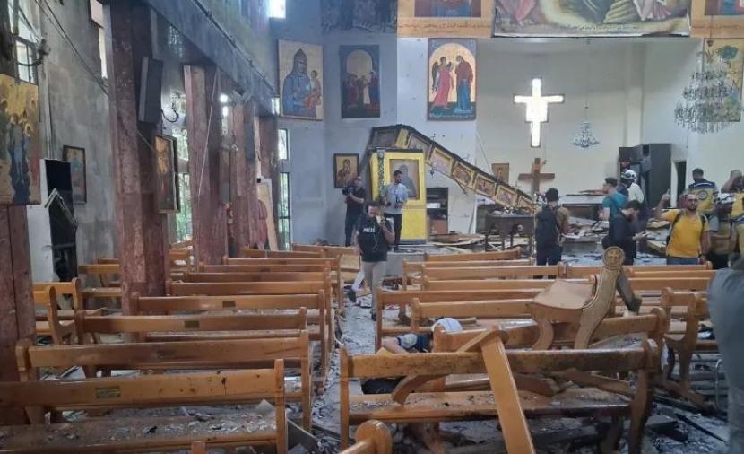مقتل 22 سوريا وإصابة 59 بتفجير كنيسة "مار إلياس"