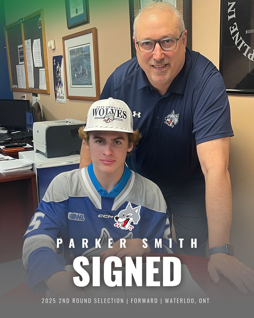 Sudbury Wolves sign OHL second-rounder Parker Smith