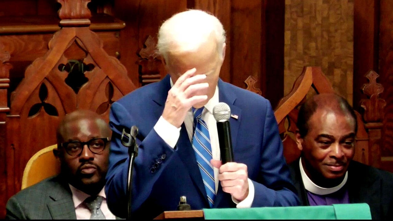‘This guy': Slurring Biden takes shot at Trump, those trying to ‘erase our history' at Juneteenth church event