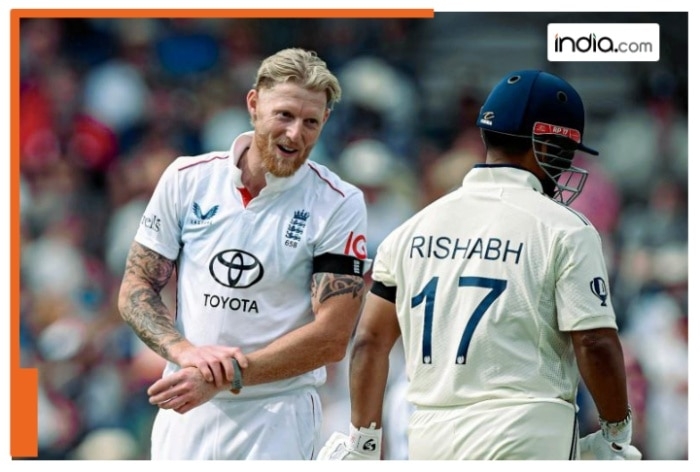 WATCH: Ben Stokes laughs off Rishabh Pant's bold down-the-ground boundary on just his second ball