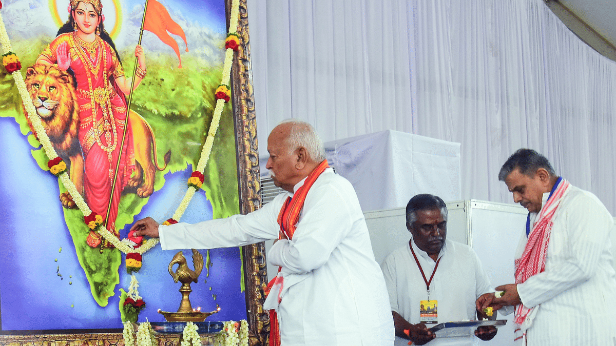 Kerala education minister walks out of Raj Bhavan event in protest of RSS-styled Bharat Mata portrait