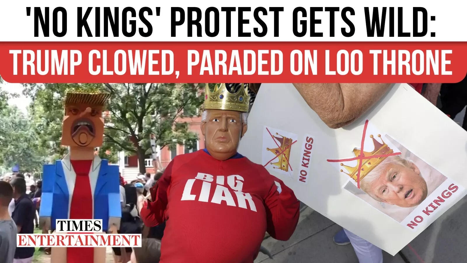 No Kings Erupts as Trump Crowned on Toilet Throne; Protestors MOCK Prez's Military Parade