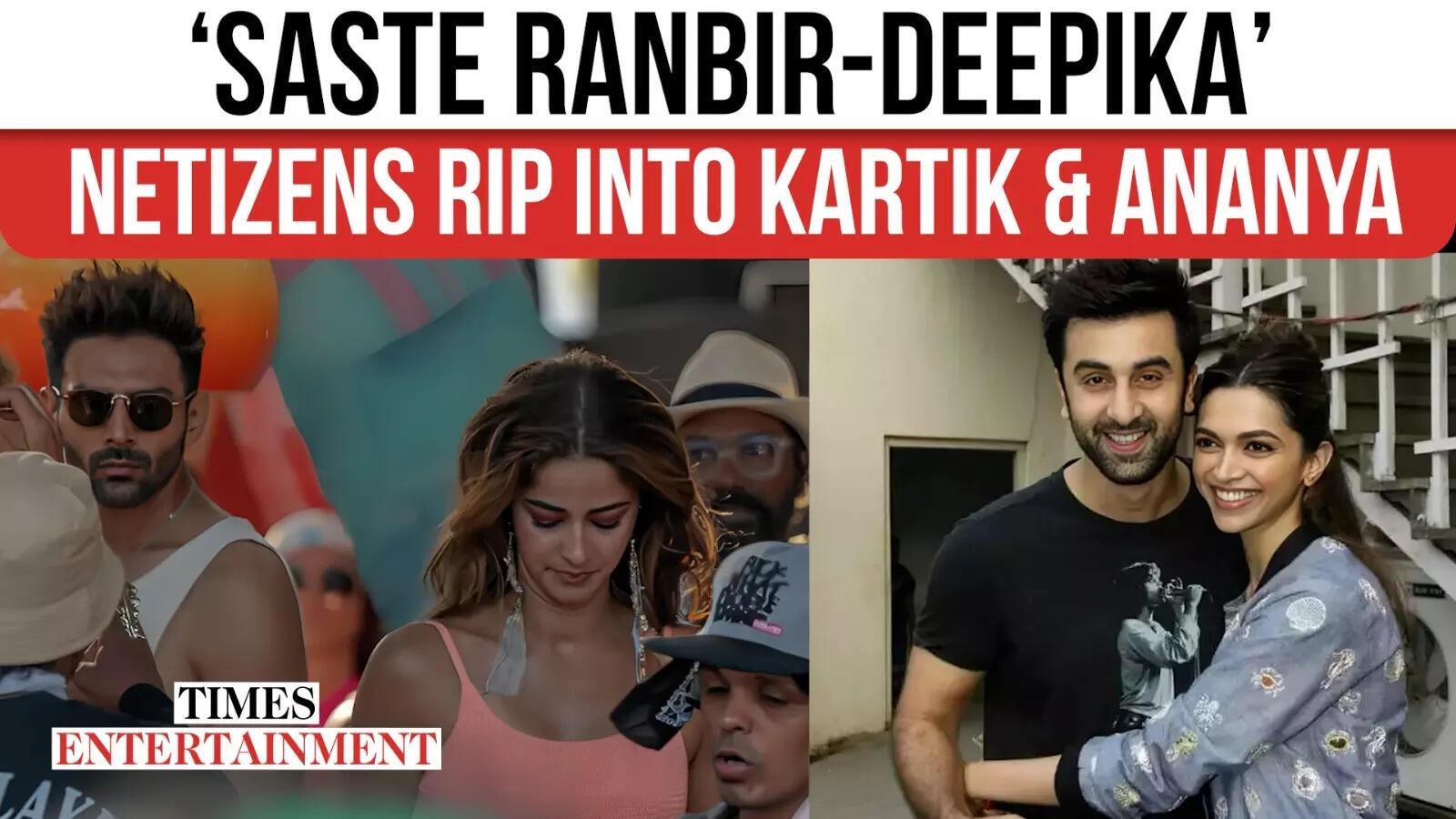 Kartik Aaryan and Ananya Panday Trolled for ‘Wannabe' Ranbir-Deepika Looks in Tu Meri Main Tera