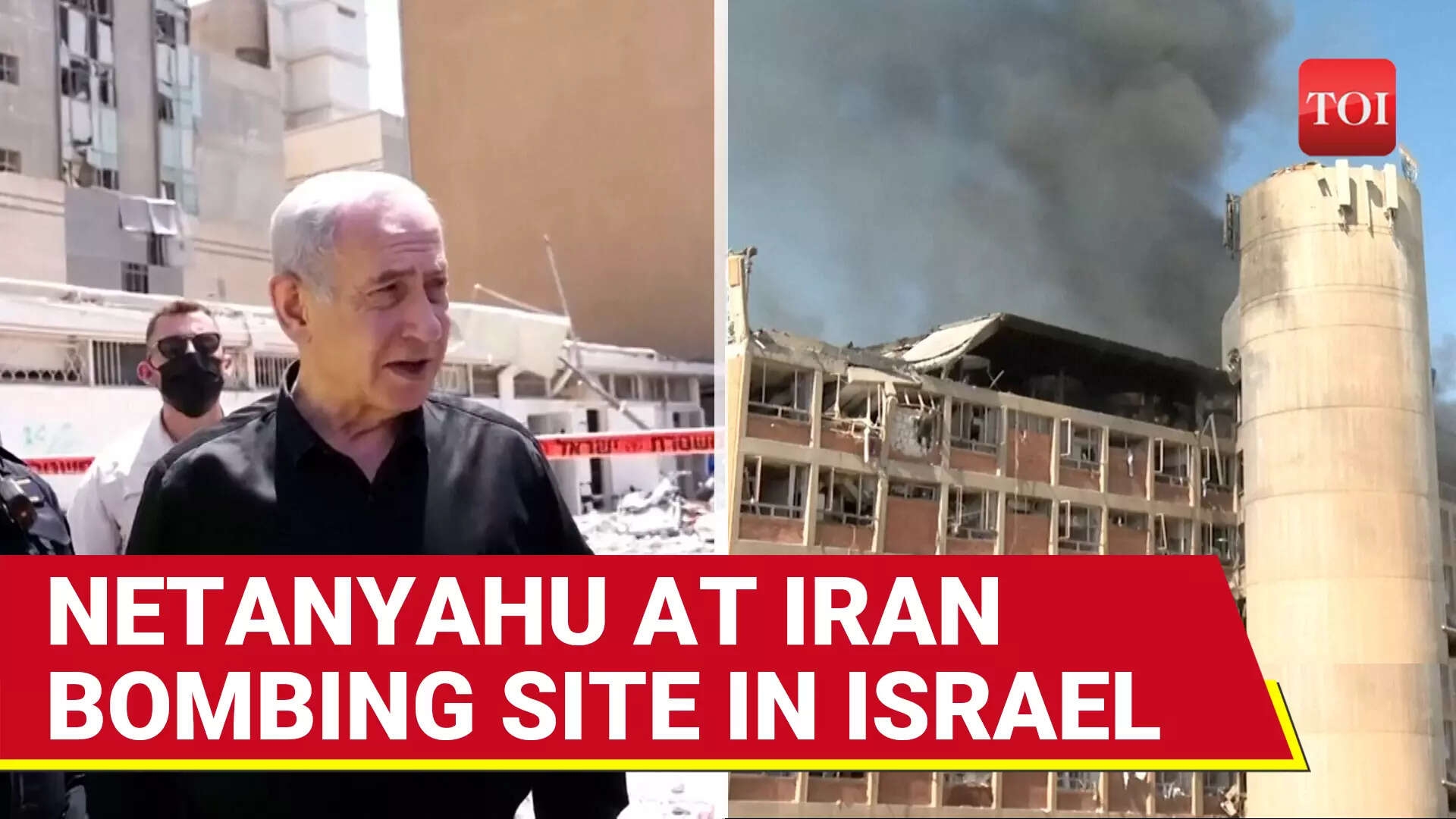 Israeli PM Netanyahu At Iranian Bombing Site In Beersheba Lauds Trump For Support To Israel