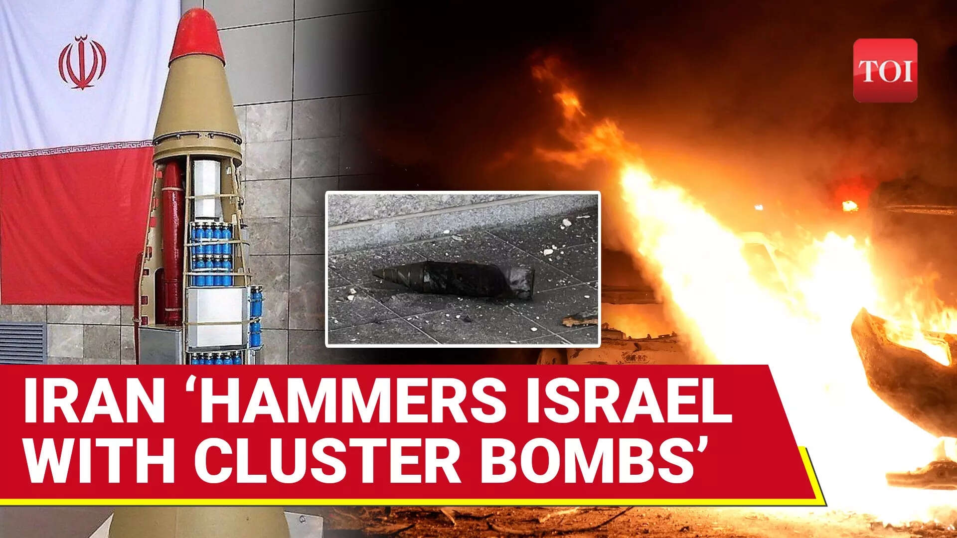 Iran Fires Cluster Bombs At Israel, Rain Down Submunitions On Civilians; First During This War