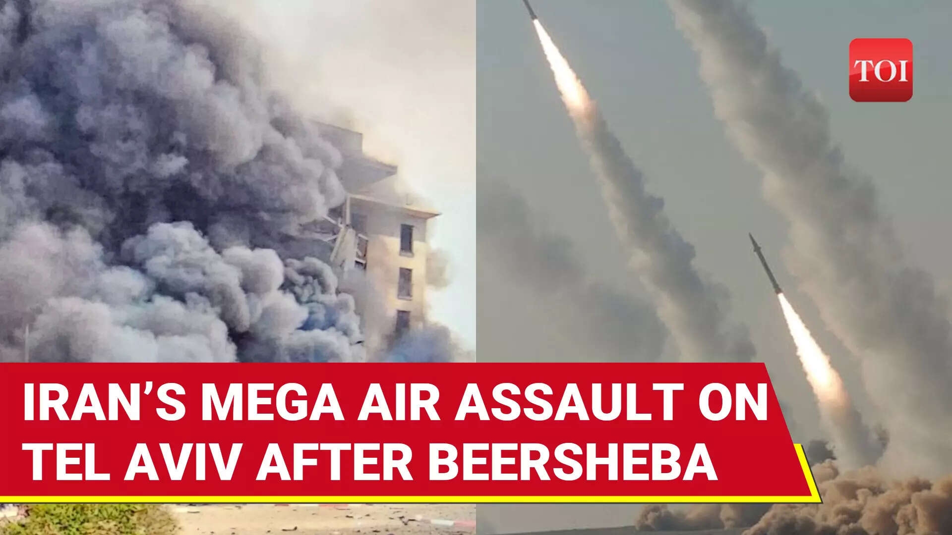 Iran Claims Attack On Israeli Military Facility In Tel Aviv After Missile Barrage On Beersheba