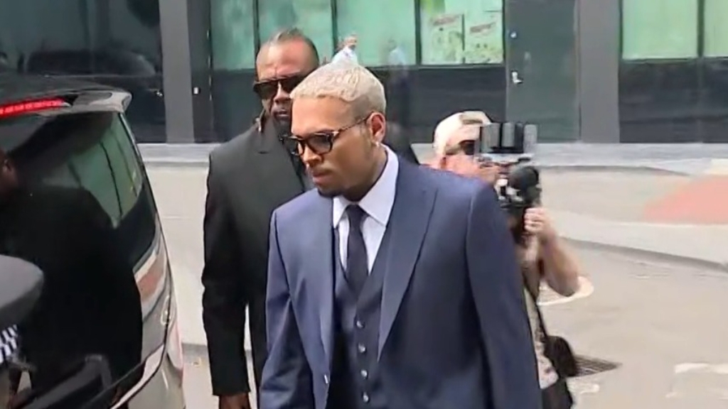 Chris Brown appears in UK court