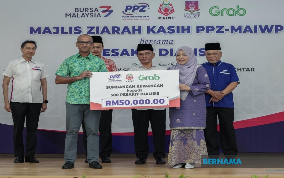 Bursa Malaysia, Grab Channel zakat To Aid 500 Kidney Patients