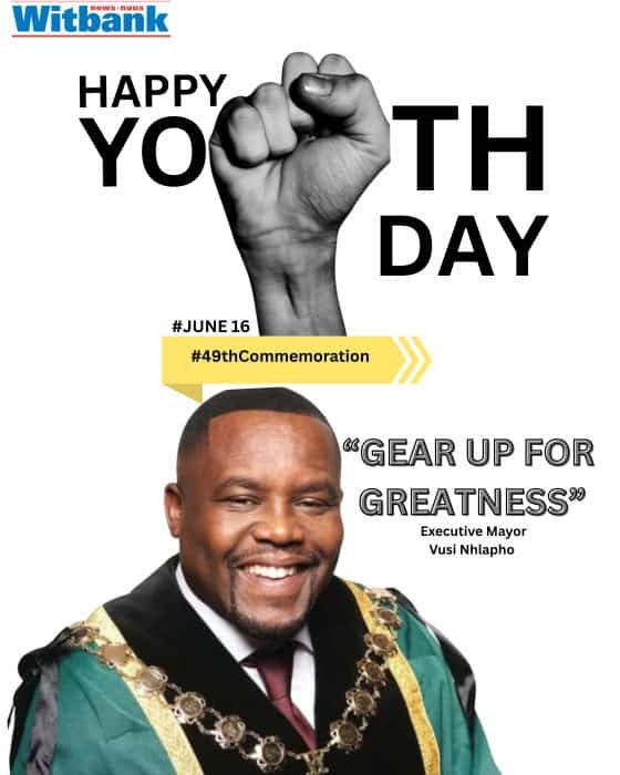 Gear up for greatness- Mayor Nhlapo delivers a message for the youth
