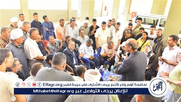 محافظ أسيوط يعقد لقاءا مع اهالى مركز الغنايم للاستماع لمطالبهم
