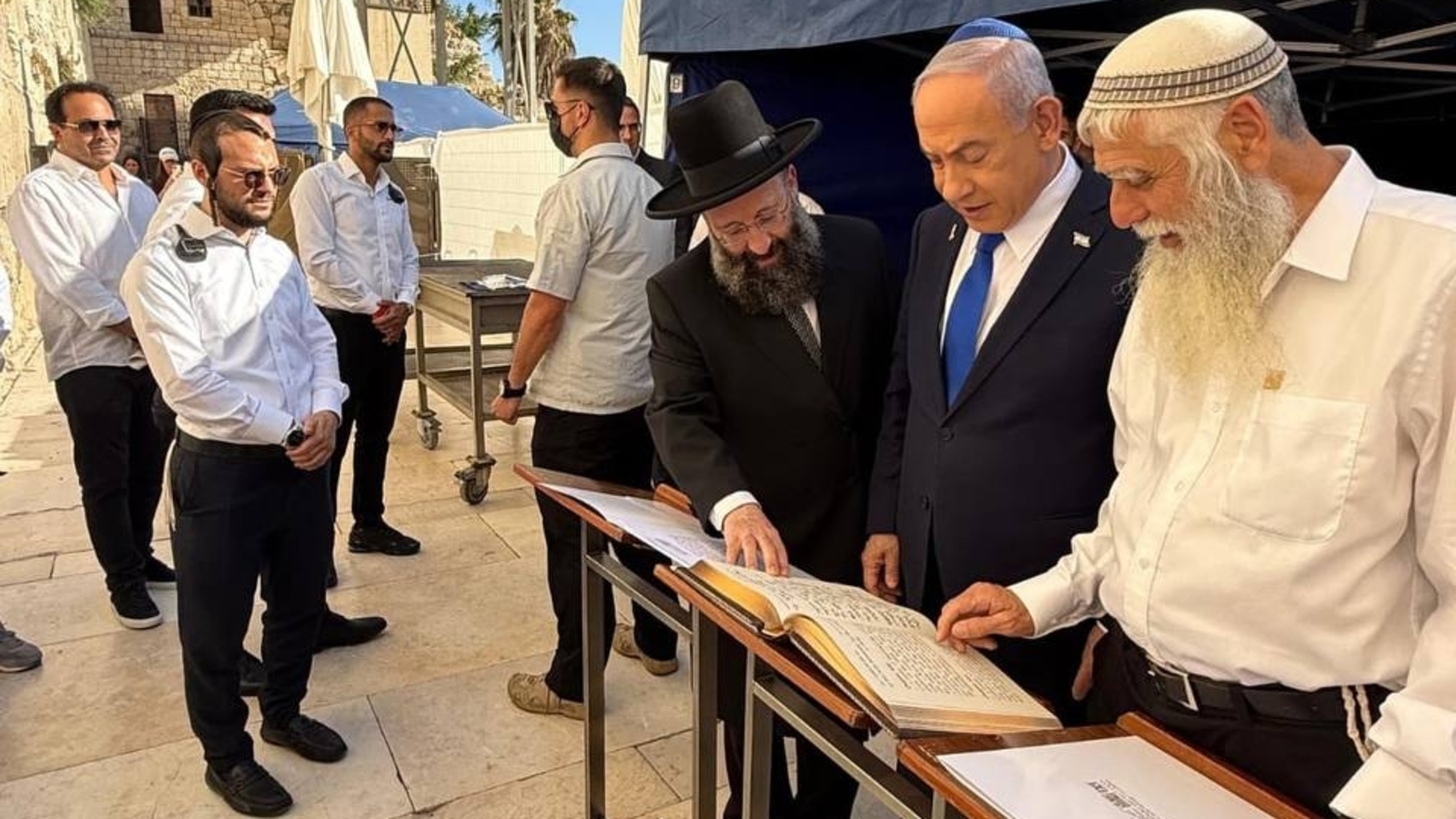 Netanyahu offers special prayers for Trump at Western Wall in Jerusalem after US ‘monumental' airstrikes on Iran: Watch