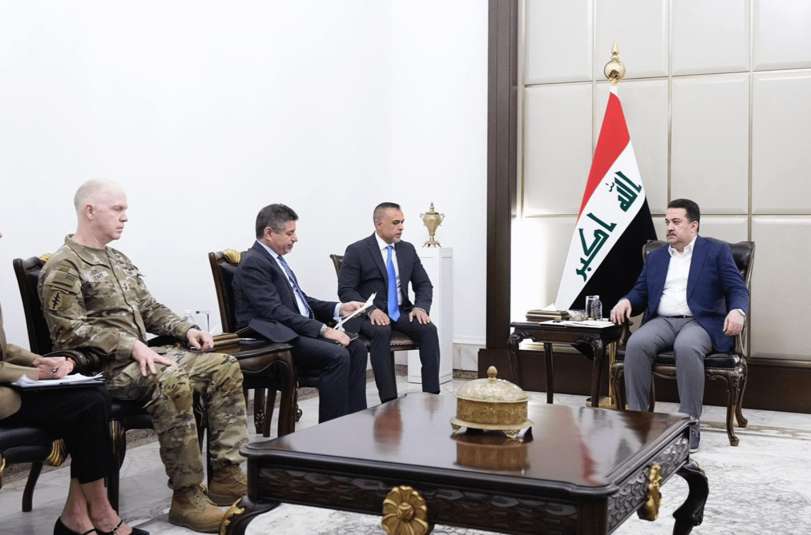 Iraqi PM meets US diplomats in Baghdad, denounces Israeli strikes