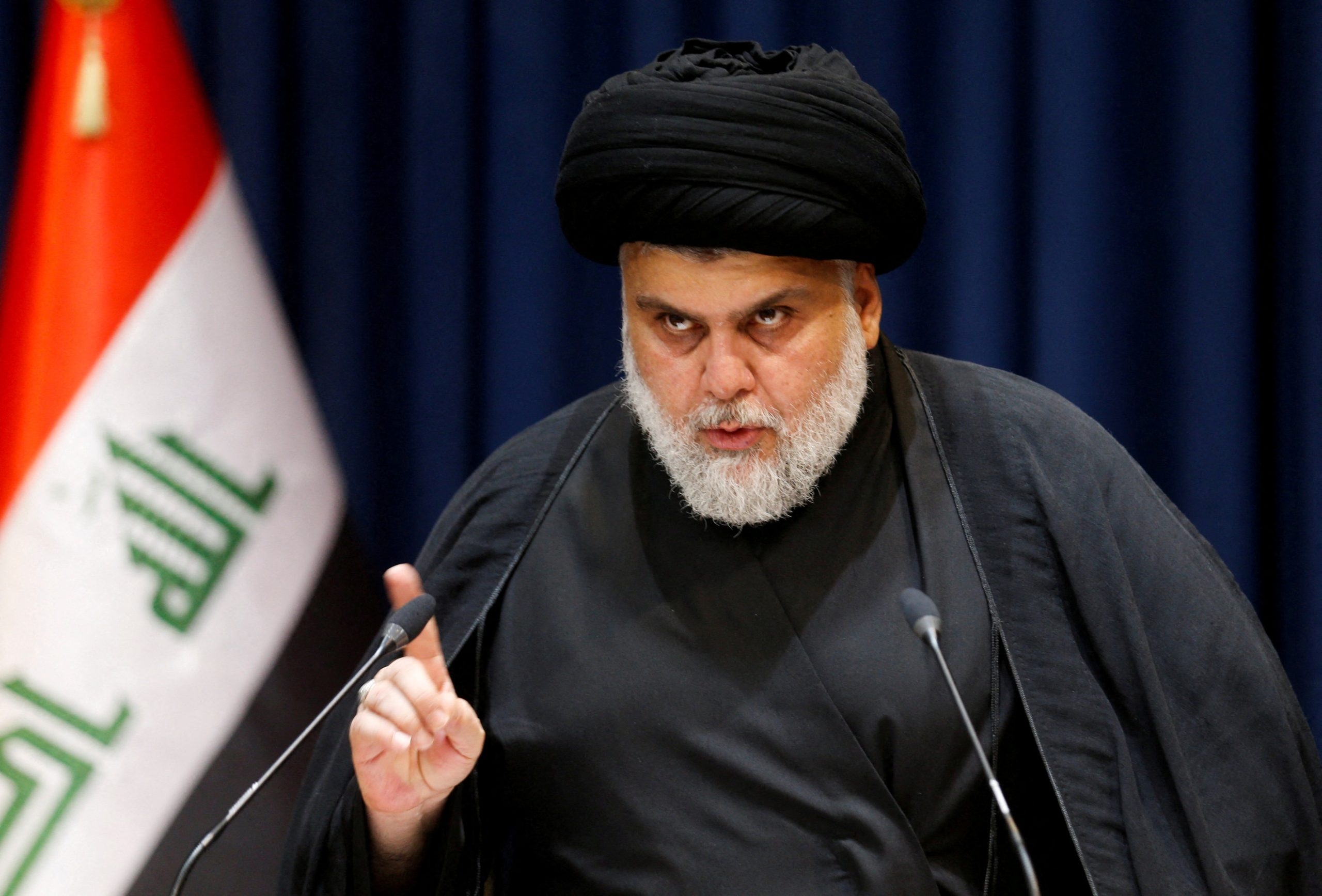 Sadr supporters protest in Baghdad against Israel's war with Iran