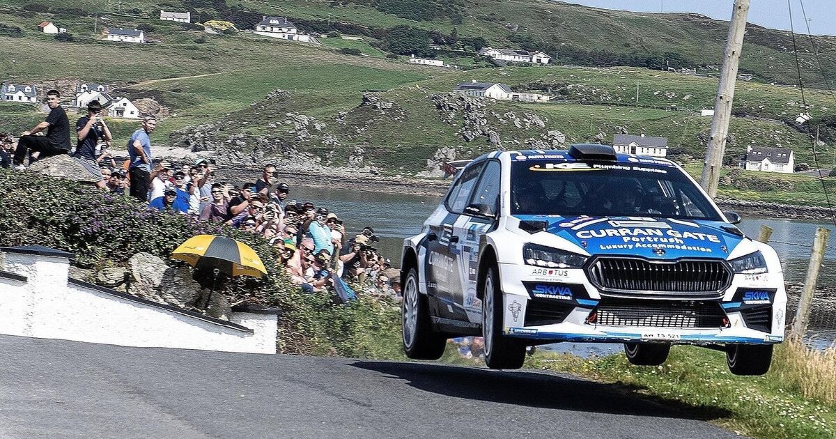 Callum Devine and Noel O'Sullivan narrowly lead Donegal International Rally