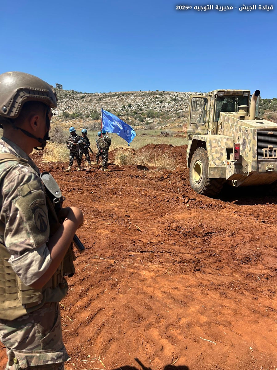 Engineering Survey of a Minefield and Removal of Earthen Berm and Obstacles in the Outskirts of Meis El Jabal