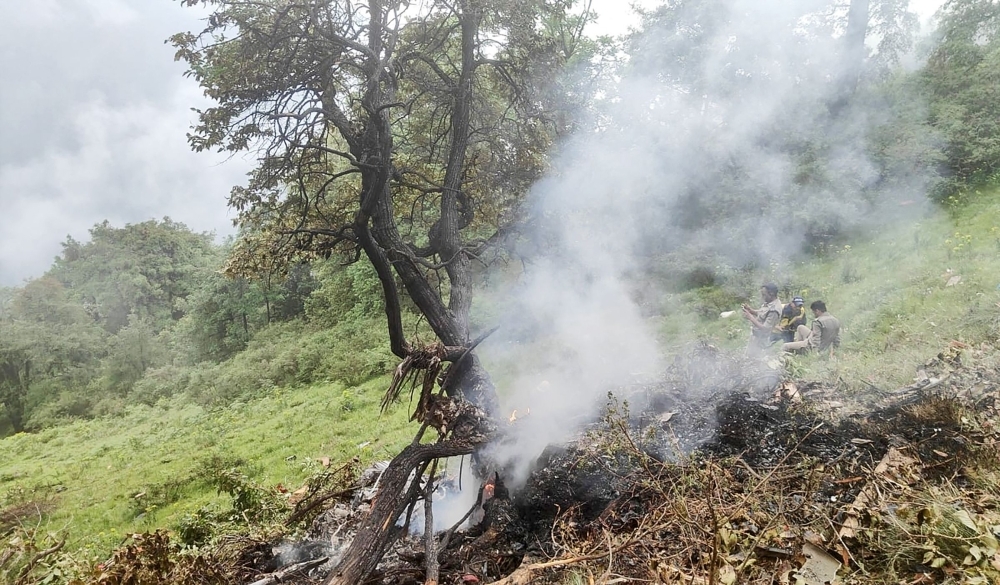 Toddler among seven killed as chopper crashes near Kedarnath shrine in northern India