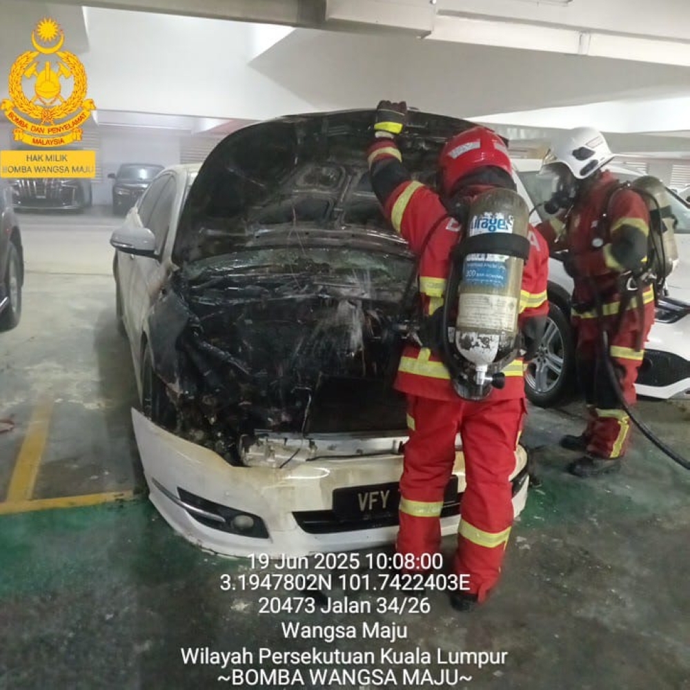 Fire at Wangsa Maju condo car park sends 11 foreigners to hospital with breathing problems