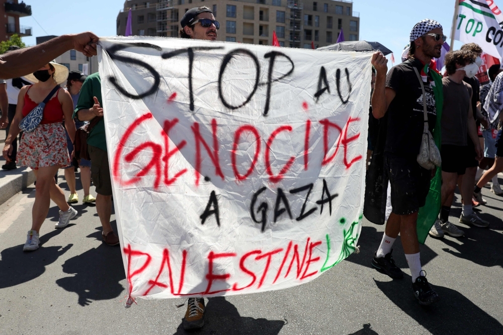 Thousands march in Europe demanding Gaza ceasefire, decrying Israel-Iran escalation