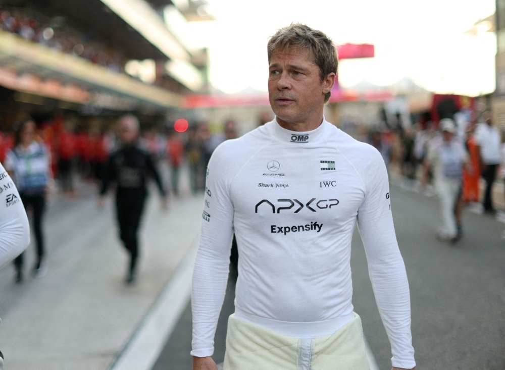 Brad Pitt takes on F1 for real, drives McLaren at Austin's Circuit of the Americas