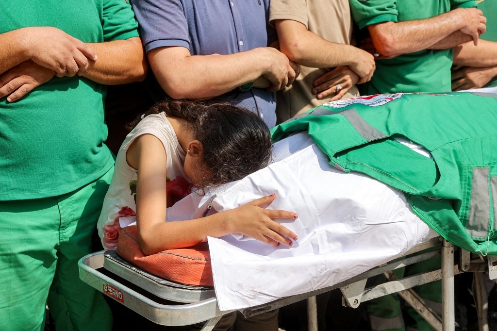 Israeli air strike kills three people in tent sheltering displaced in Gaza City