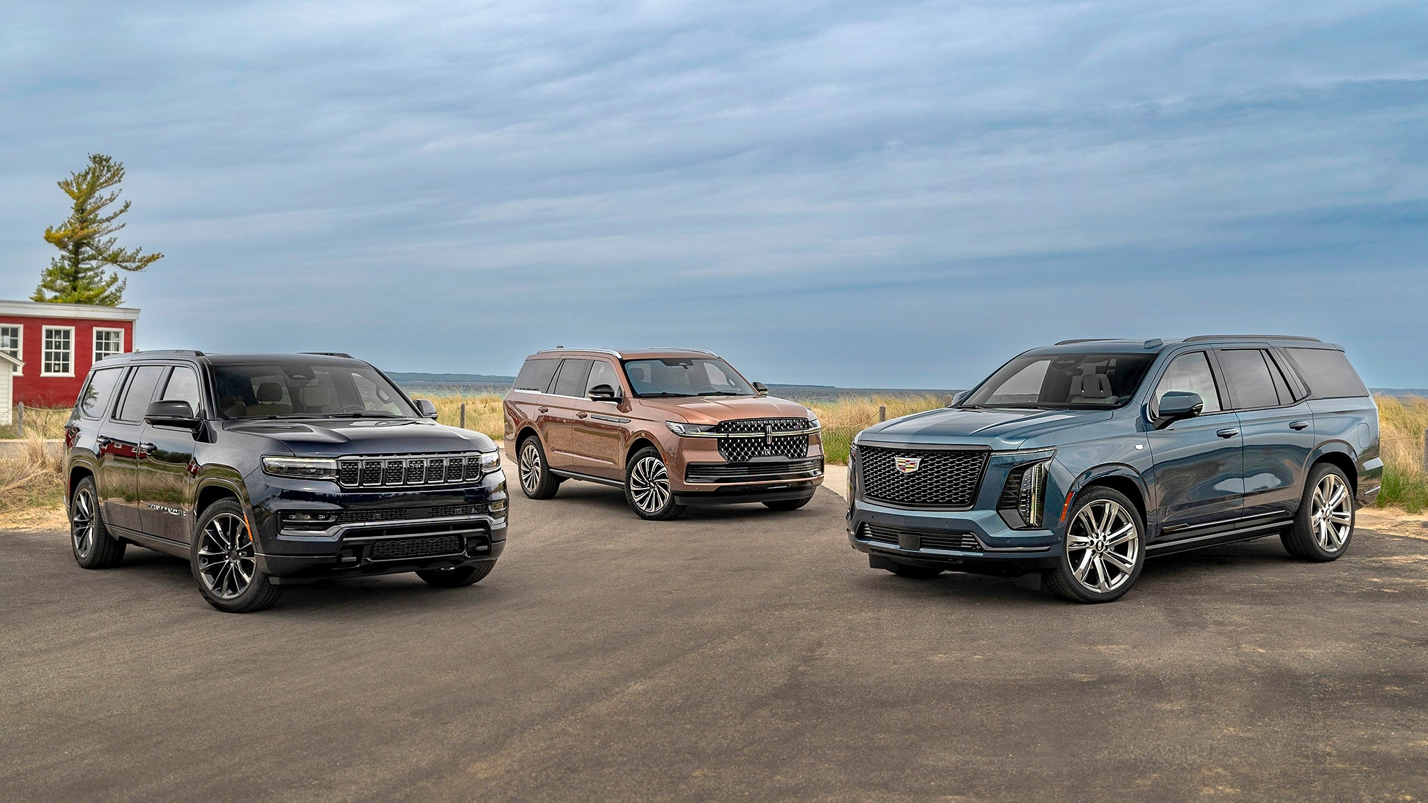 Pure Michigan Luxe SUV Test! 2025 Cadillac Escalade vs. Lincoln Navigator vs. Jeep Grand Wagoneer