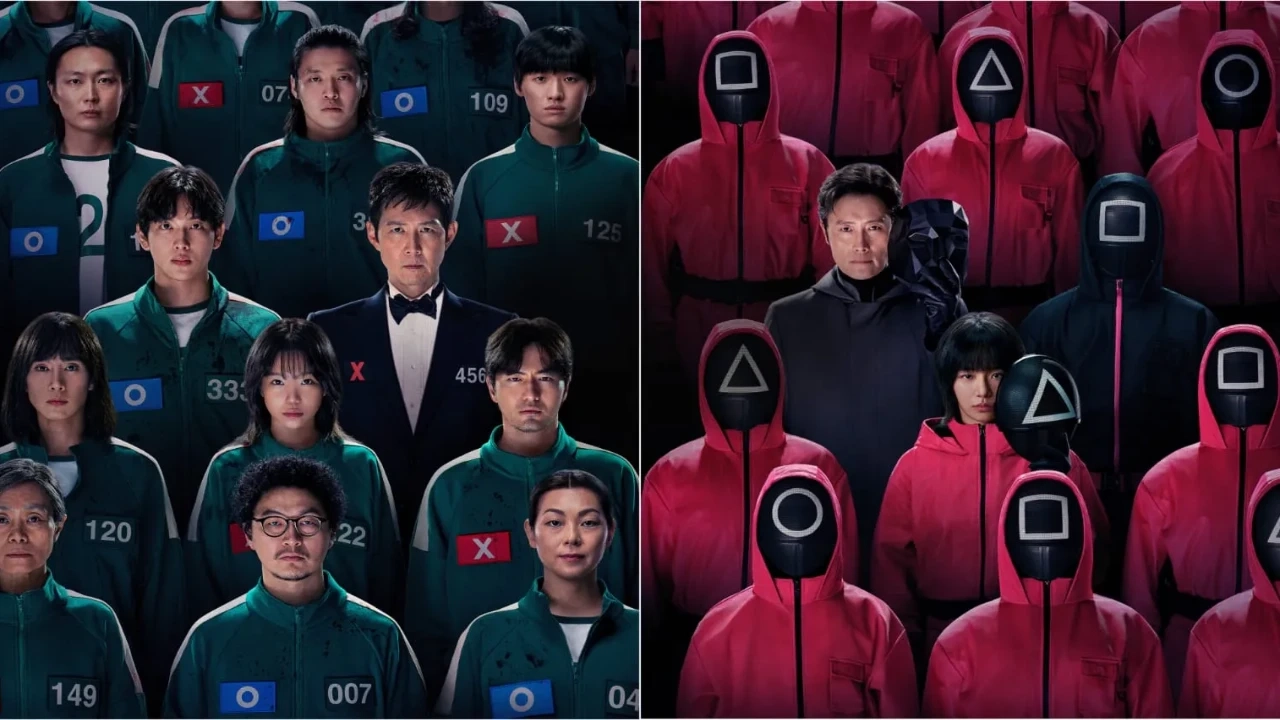 Squid Game 3 new poster asks fans to pick between Lee Jung Jae in tuxedo and unmasked Lee Byung Hun, hints at final survivors