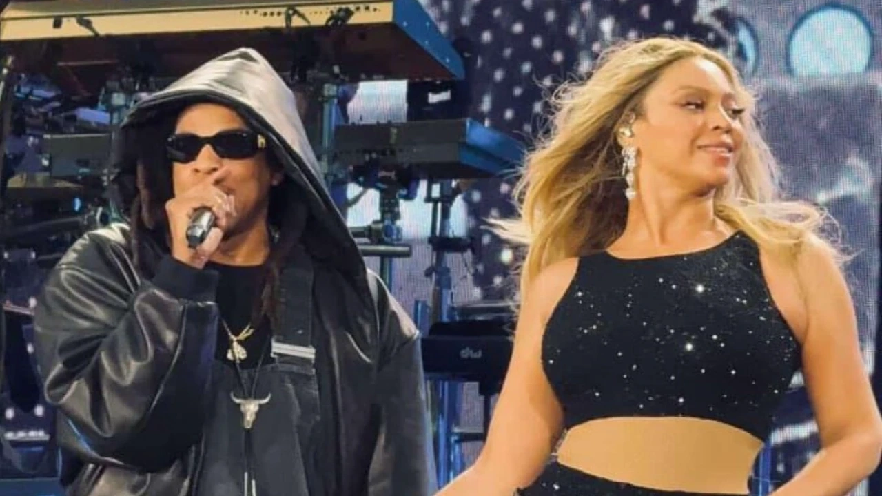 Beyoncé Dons Custom Manish Malhotra Black Bodysuit Covered in 10,000 Swarovski Crystals for Cowboy Carter Tour in Paris