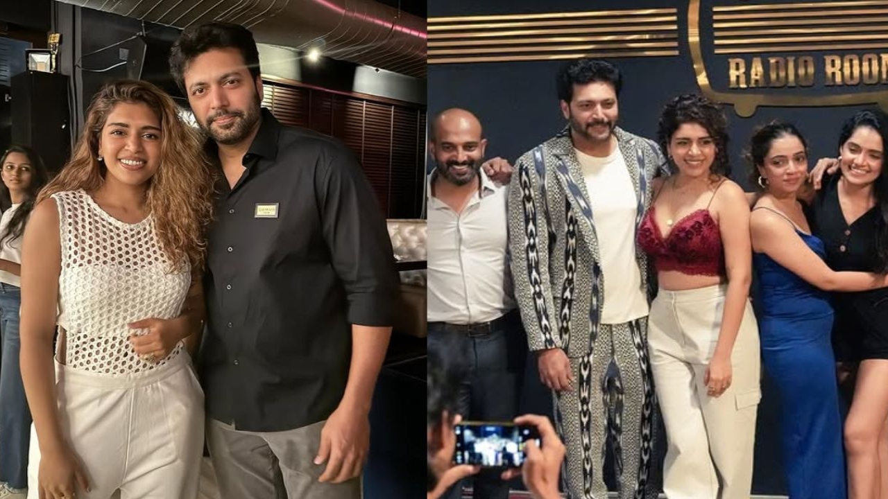 Inside Pics: Ravi Mohan holds alleged GF Keneeshaa Francis close as he celebrates her at success party of new music video