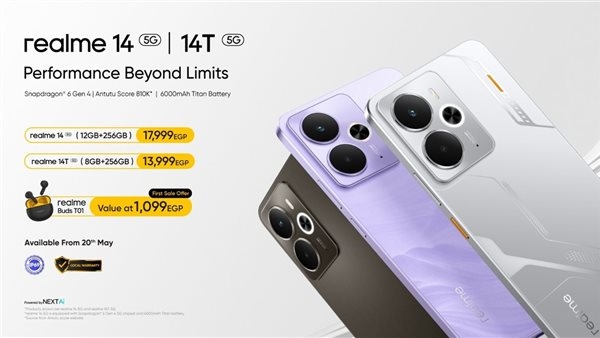 realme 14 5G and realme 14T Launched with Gaming-Grade Performance, Efficient 6K VC Cooling, and 6000mAh Battery