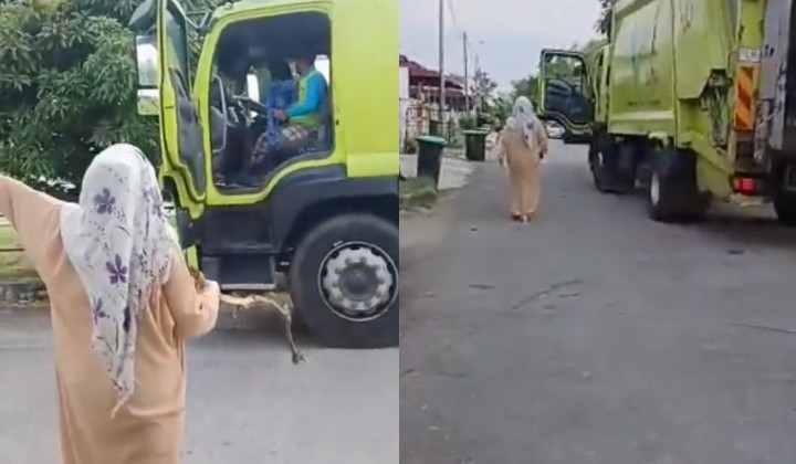 [Watch] Woman Goes Ballistic On Garbage Collectors When Truck Stops In Front Of Her House