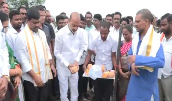 Union Minister Bandi Sanjay lays foundation for Rs 36.3 crore water supply project in Telangana